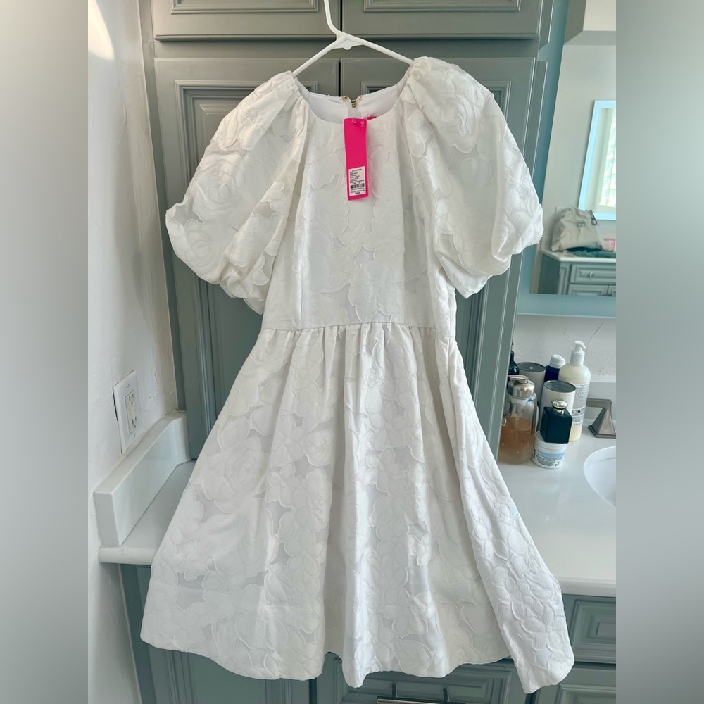 Lilly Pulitzer Resort White Organza Bloom